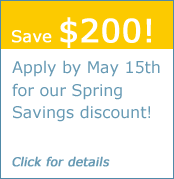Save $200 with our Spring Savings discount!